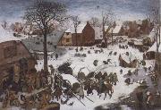 BRUEGHEL, Pieter the Younger The Numbering at Bethlehem oil